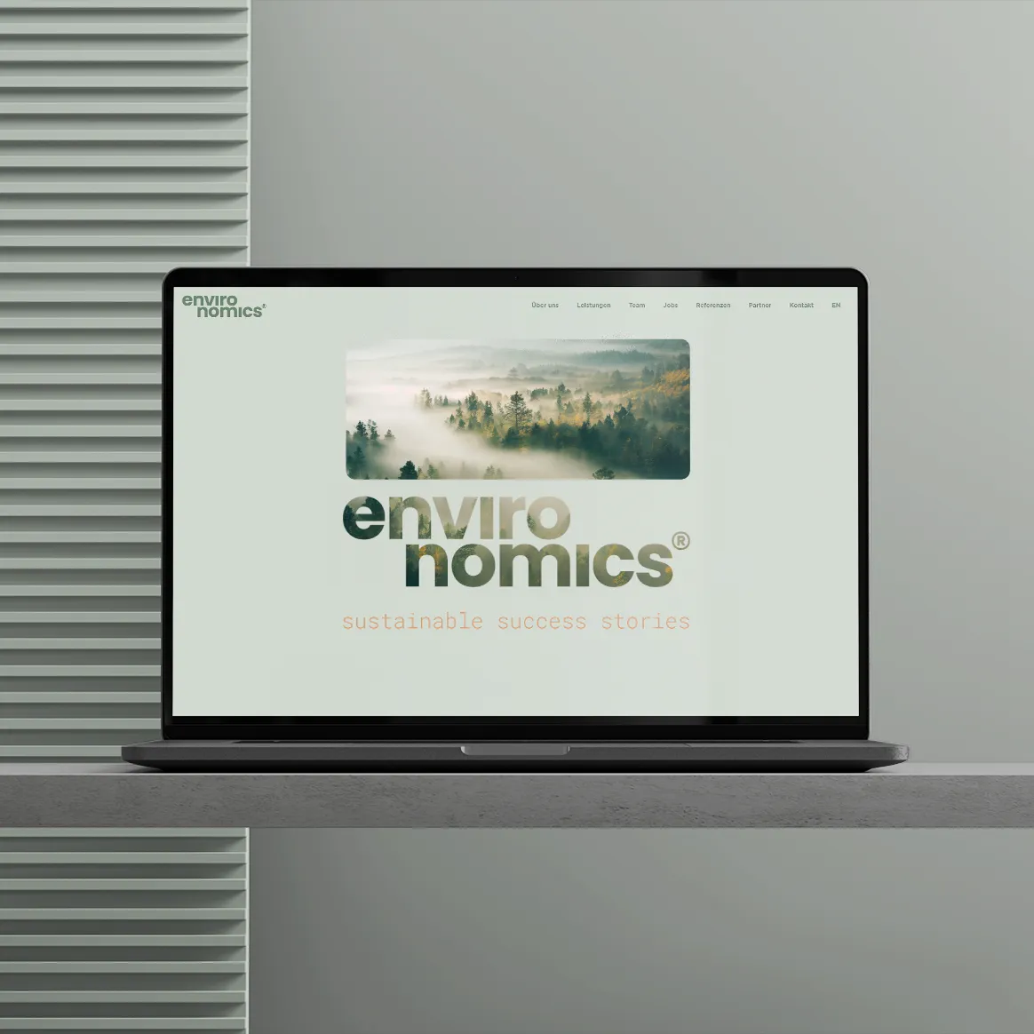 environomics GmbH Website Mockup