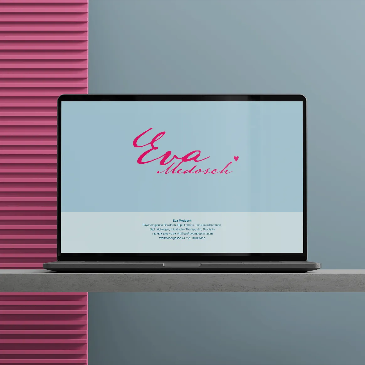 Eva Medosch Website Mockup