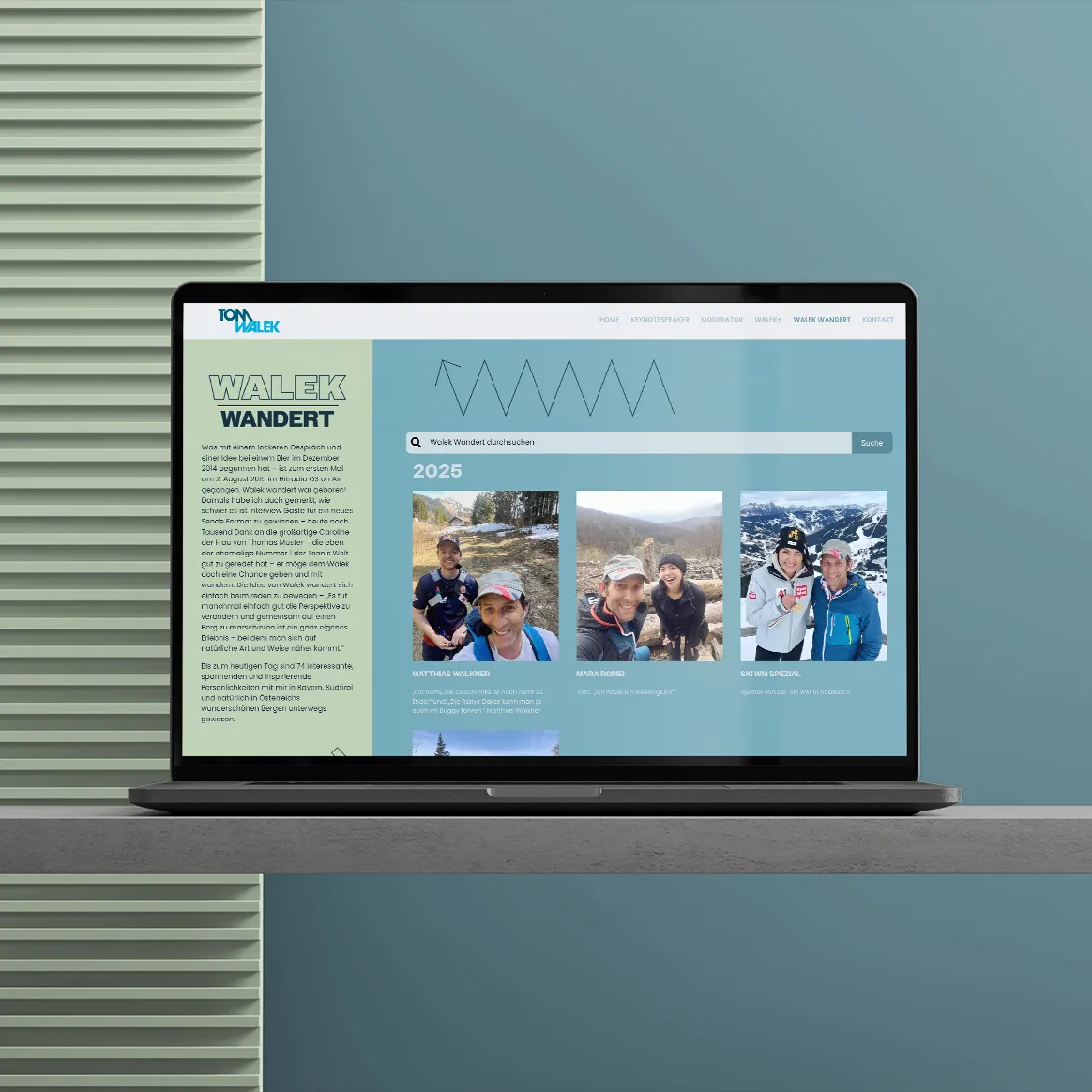 Tom Walek Website Mockup