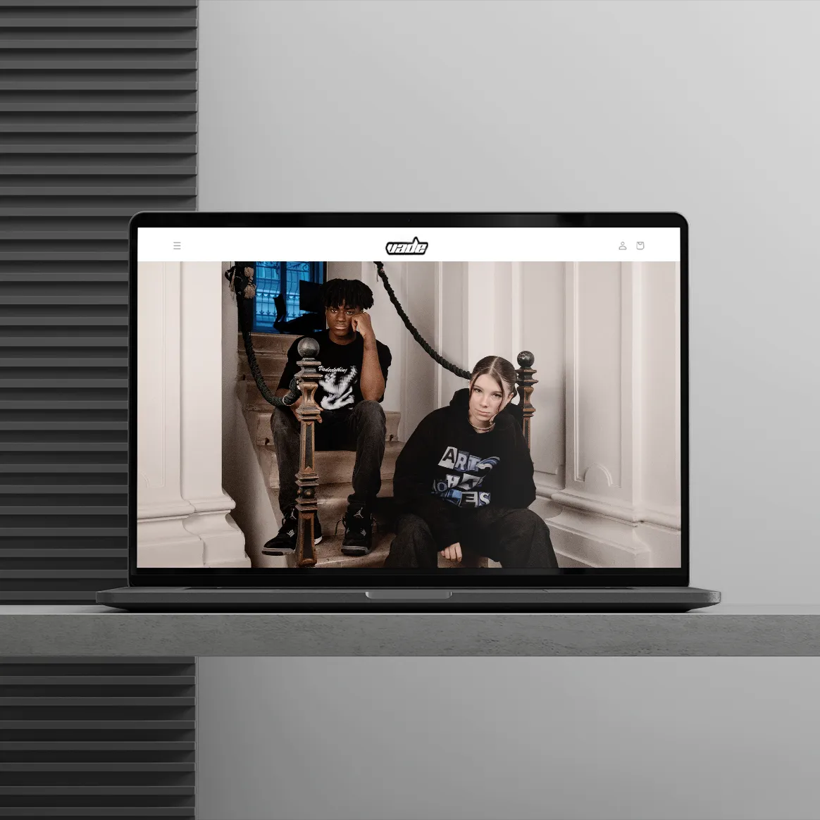 Vadeclothing Website Mockup
